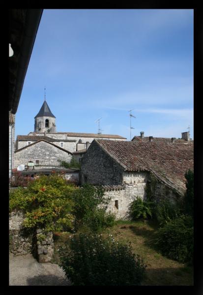 le jardin, vue du clocher